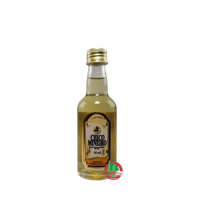 MINI CACHAÇA CHICO MINERO OURO 50 ML